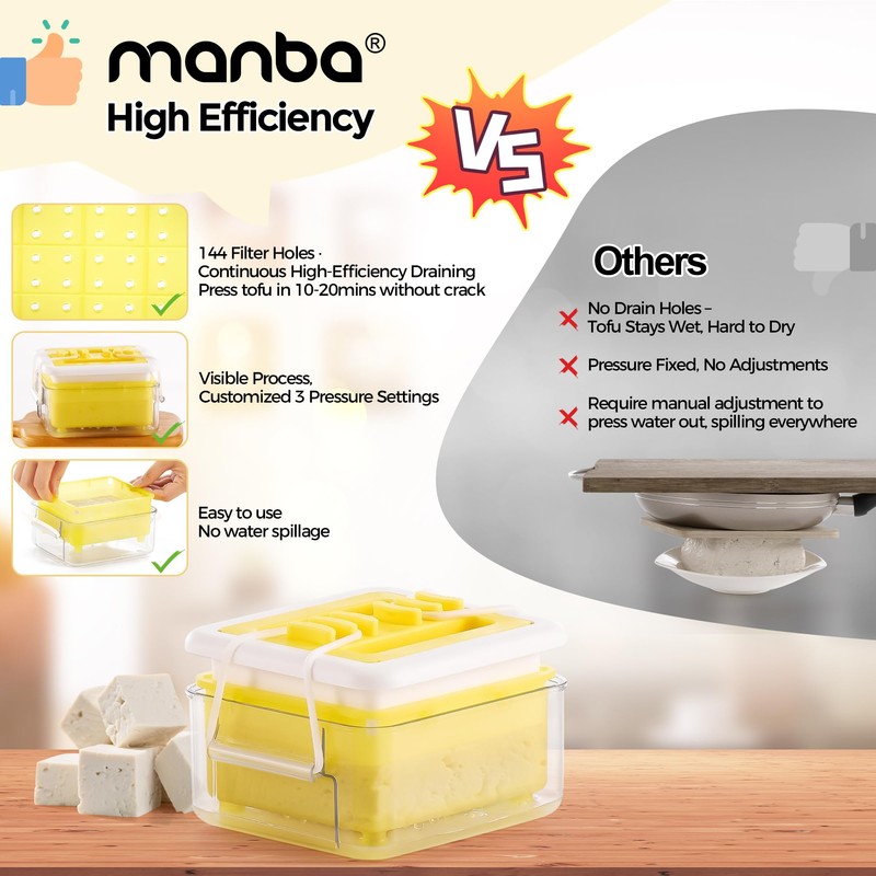 Tofu Press - Tofu Press Dishwasher Safe for Easily Pressing