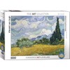Wheat Field with Cypresses by Vincent Van Gogh 1000-Piece Puzzle,