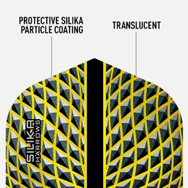 Harrows Silica No. 2 | Set of 5 Premium Extra Strong Dart Flights in Standard Shape (15 Flights) (Yellow)