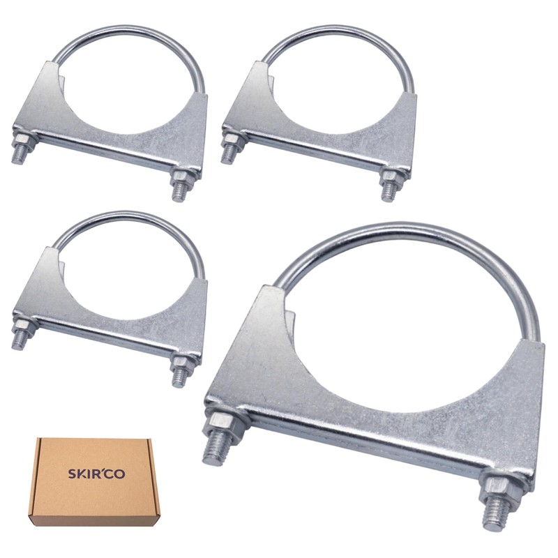 SKIR'CO (Pack of 4) Pipe Clamps for 85mm Diameter Pipe