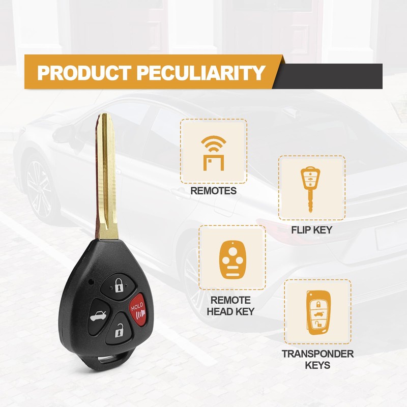 Keyless Entry Remote Control Car Unut Key Fob fits Toyota