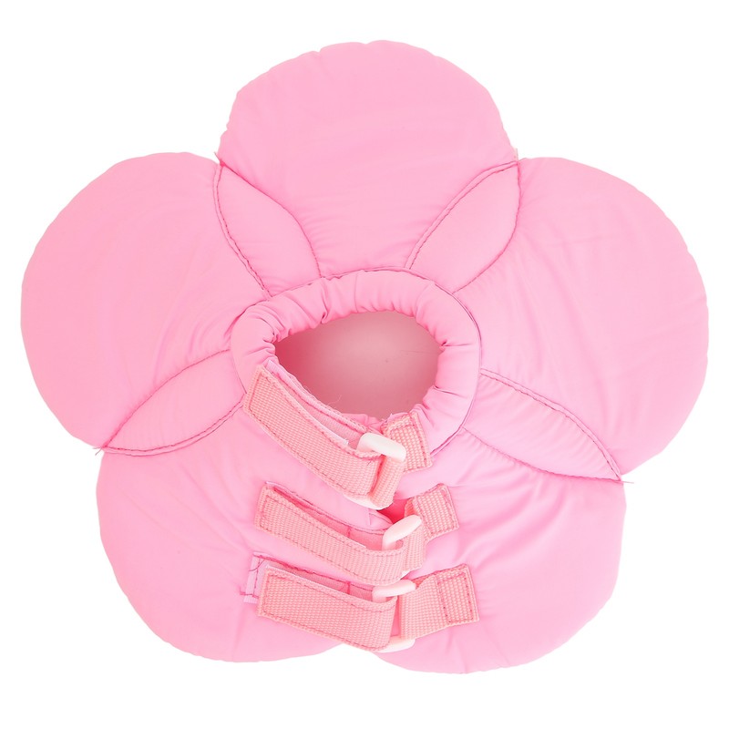 Pet Recovery Collar Adjustable Lightweight Prevent Licking Sunflower Shape Cute