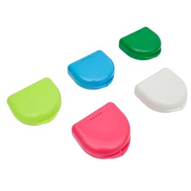 Caja ortodoncia caja para aparatos de ortodoncia 5 piezas estuche para retenedores dentales estuche para guarda dental estuche para placa dental Gratis Manual de consultorio dental