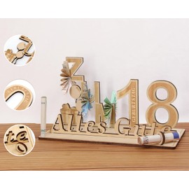 Giftota 18th Birthday Money Gift, Gifts for 18th Birthday Girl Boy, 18th Gifts Made of Wood Decoration