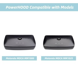 PowerHOOD 5V AC/DC Adapter Compatible with Motorola MOCA MM1000 MM1025 Adapter for Ethernet Over Coax 2.0 MoCA 2.5 Gbps Throughput 5VDC 5 Volt 5 Volts Switching Power Supply Cord Charger Cable PSU