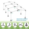 ICITYWALL 8 Leg Carport Kits，Low Peak Canopy Fitting Kit with