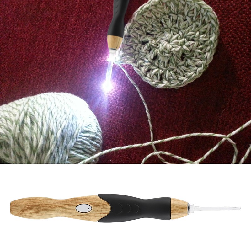 9 in 1 USB Rehargeable Light up Crochet Hooks Hand