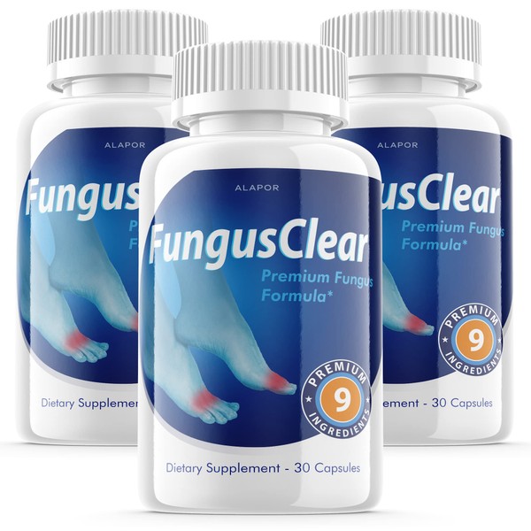 Alapor (3 Pack) Fungus Clear - Probiotic Pills, Advance Formula Fungusclear Capsules, Max, for 90 Days Supply.