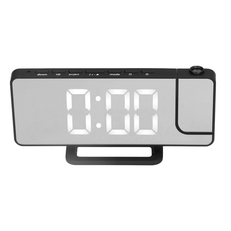 Projection Alarm Clock LED Digital Mirror Alarm Clock Rechargeable 6