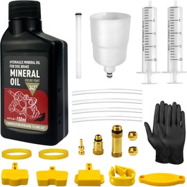 Brake Bleed Kit for Shimano Hydraulic Disc Brake, Bike Hydraulic Brake Bleed Kit Including 150ML Mineral Oil Brake Fluid