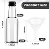 75 Pcs 1.7 Oz Mini Liquor Bottles Plastic Empty Spirit