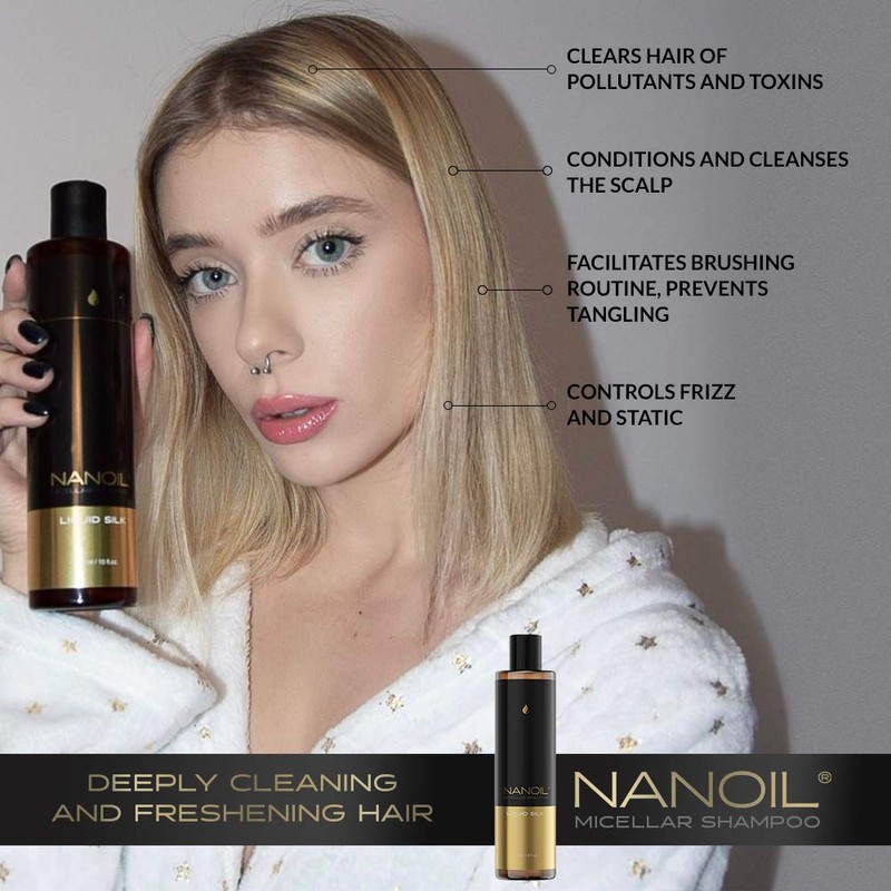 Nanoil Micellar Shampoo with Liquid Silk - Micellar Shampoo with