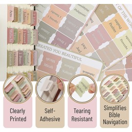 All-in-one Bible Verses in a Jar, Comes with 75 Bible Tabs, Bible Metal Bookmark, Read Me When Bible Verses Glass Jar, and Greeting Card, Bible Study Accessories Christian Gifts for Women Men