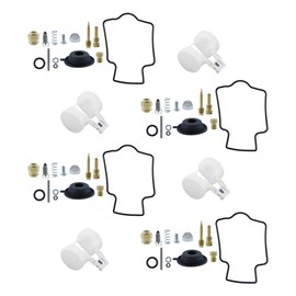 labwork 4 Sets of Carburetor Repair Kits Diaphragm Float Replacement for Kawasaki ZX6R ZX600 1990-1995 Replacement for Kawasaki ZZR600 2004-2006