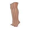 No Nonsense Women's Sheer & Silky Lace Pantyhose 3 Pair