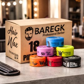 Pack 18 Ceras Para Cabello  Peinar 5d Baregk Hair Wax Caja                                                                                            
