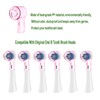 HORNORM Electric Toothbrush Travel Case for Oral-B Toothbrushes & 6Pcs
