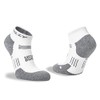 Hilly Unisex Supreme - Quarter Max Cushioning, Running Sock, White/Grey