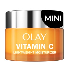 Olay Vitamin C Face Moisturizer, Brightening Cream for Women, Trial Size, Evens Tone, Dark Spot & Hyperpigmentation Reduction, Glowing Skin Care - Niaciniamide, Lactic Acid, 0.5 Oz