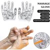 1Set of Reflexology Gloves Hand Pointed Reflexology Tool Print Mittens