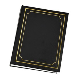 Arpan 6x4 Plain Photo Album with 200 Pockets (Black)