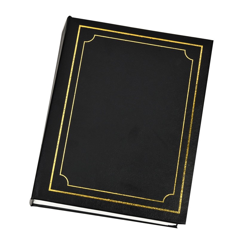 Arpan 6x4 Plain Photo Album with 200 Pockets (Black)