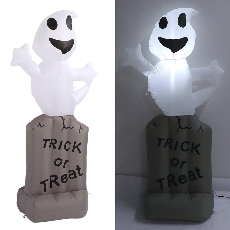 Inflatable Ghosts Tombstones Decoration 5Ft LED IP44 Waterproof With Blower