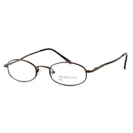 Calabria Metal Flex KIDS H Stylish Oval Blue Light Blocking Reading Glasses +3.50 Shiny Brown Girls 42mm