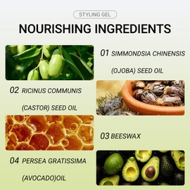 Kids Hair Gel - Natural Styling Gel for Boys & Girls, Medium-Strong Hold, Long-Lasting Fruit Scent. For All Hair Types & Styles, Gentle for Hair. Gentle and Non-irritating