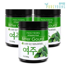 Pure Young Domestic bitter melon powder 250g+250g+250g / 퓨어영 국내산 여주가루 250g+250g+250g