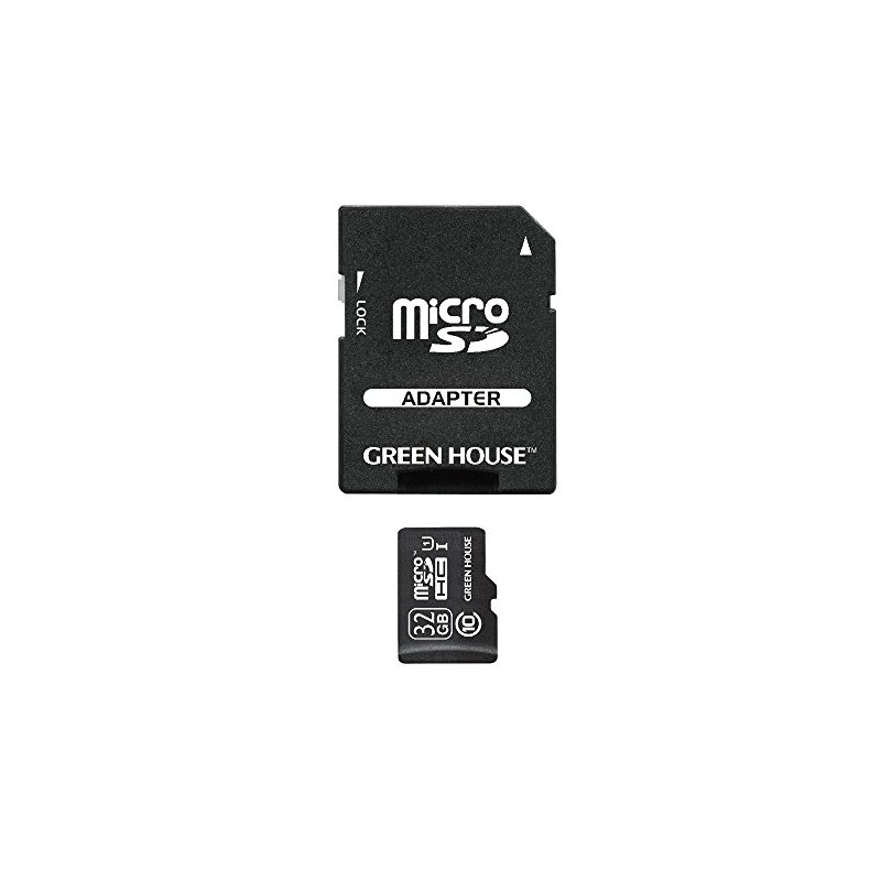 Greenhouse GH-SDMRHCUB32G microSDHC Card, 32 GB, Class 10, UHS-I Compatible
