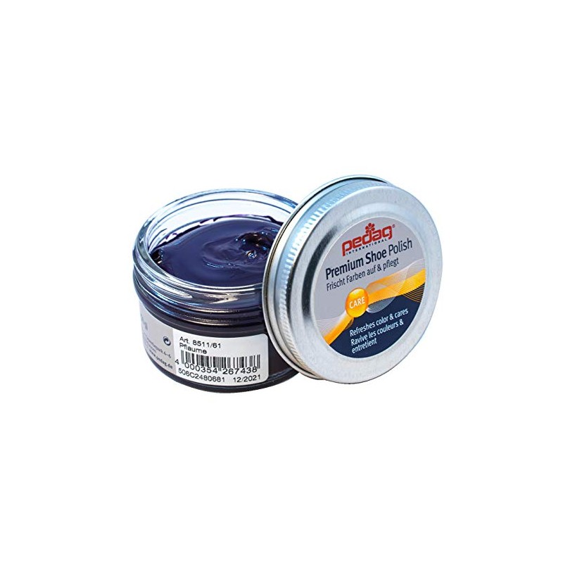 pedag Premium Shoe Cream Polish 851 for Smooth Leather, Made