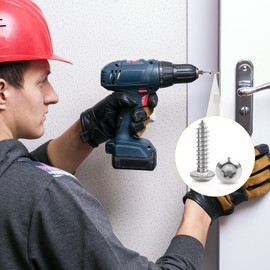 Pack of 100 Self Tapping Screws M3 x 14 mm Flat Head Torx Screws A2 V2A Wood Screws Fully Threaded Stainless Steel Self Tapping Screws