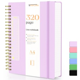 Notizbuch A4 Lined Journal, Journal mit 320 Seiten 100gsm dickes Papier, Notizbücher für Erwachsene Arbeit, Schreiben, Notizen, Lernen, Reisen, 21.5 x 28cm