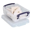 Really Useful Boxes 0.75 Litre Rectangle Really Useful Box Clear