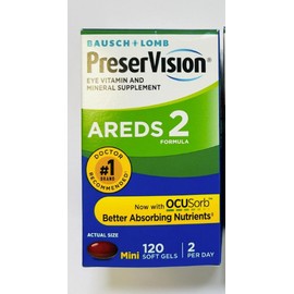 Bausch+Lomb PreserVision AREDS 2 Formula 120 Softgels Total Exp 06/2026+