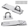 2Pcs Stainless Steel Gate Lock Hasp, Safety Packlock Clasp Lock