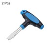 QUARKZMAN Pack of 2 T-Handle Slotted Screwdriver 12 mm T-Handle