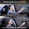 EcoNour Miniature Static Cling Window Shade for Car Sun Visor