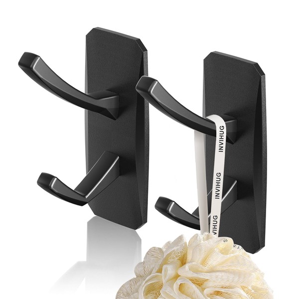 INVIHUG, Large Size Modern Adhesive Wall Hooks, Heavy Duty RV