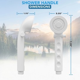 Leisure Coachworks RV Shower Head with Hose and On Off Switch Camper Water Saving and High Pressure