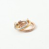 Shapes Studio Trio Linked Ring, Link Ring (Acacia), stackable Ring,