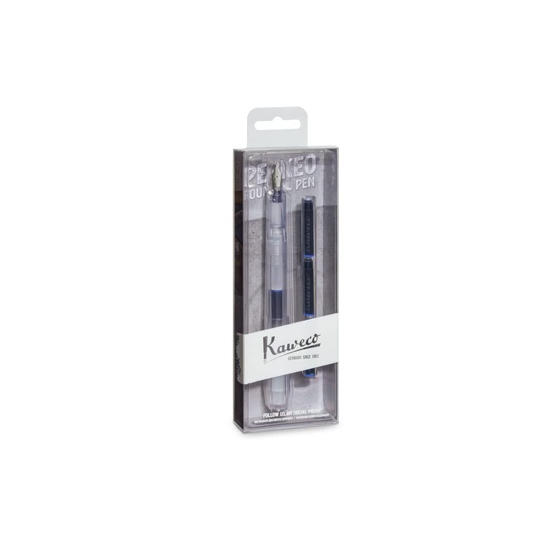 Kaweco 10002243 Perkeo Fountain Pen Set Transparent M Tip