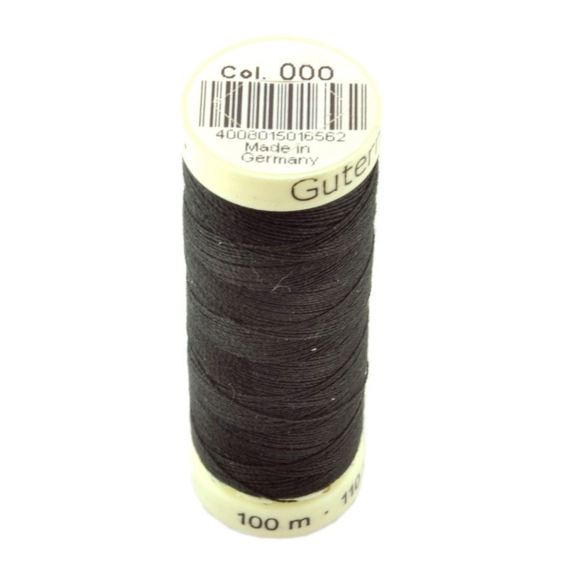 Gutermann Sew-All Thread, Polyester, Black, 100 m