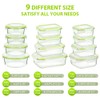Bayco Glass Food Storage Containers with Lids, [24 Piece] Glass