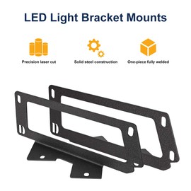 NORTHYUN Upgrade Hidden Bumper Light Pods Fog Light Mounting Brackets for 2010-2019 Dodge Ram 2500 3500 and 2009-2012 Ram 1500