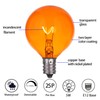 MAINDECO 25 Pack G40 Replacement Bulbs,120V 5W Incandescent,E12 Base,for Indoor