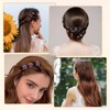 4PCS 2025 New Sparkling Crystal Stone Braided Hair Clips for