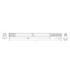 Anex ACHX-8015 Single Head Hex Wrench Color Bit, Side Length