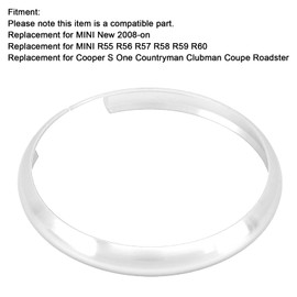 AYNEFY Remote Key Ring,Smart Key Trim Remote Key Fob Ring Trim Aluminum Alloy Replacement for MINI R55 R56 R57 R58 R59 R60(Silver)